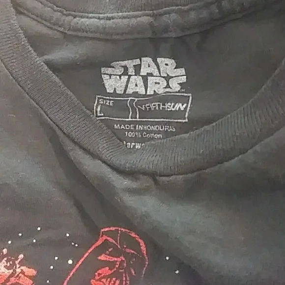 Black Tshirt STARWARS Logo Theme b33 Vintage